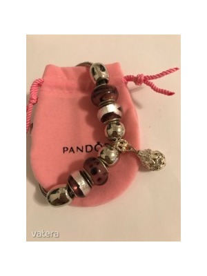 Pandora karkötő 9 db charmmal (lila / padlizsán színek) << lejárt 806652