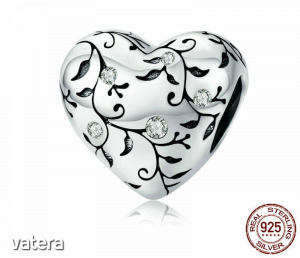 PANDORA jellegű Romantikus szív charm (925 ezüst) << lejárt 5069144 10 fotója