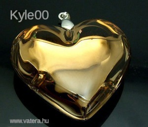 1Ft Arany Szív alakú Üveg nyaklánc medál női kézi retro ékszer << lejárt 1122815 1 fotója