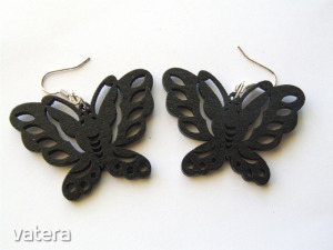 Szép pillangó alakú fa fülbevaló-fekete-AKCIÓ!!! << lejárt 9657474 30 fotója