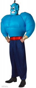 Genie / Aladdin, felfújható felnőtt jelmez beépített ventillátorral, egy méret, kék /  << lejárt 9293639 15 fotója