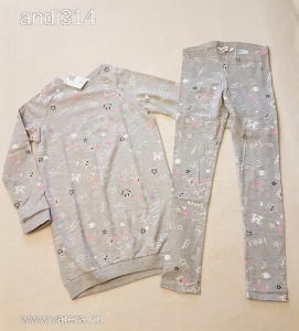új H&M unikornisos hosszított pulcsi + leggings 134-140 << lejárt 1749422 28 fotója
