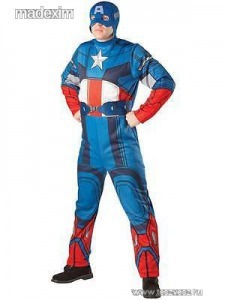 XL-es szuper vagány izmosított felnőtt Marvel Avengers Amerika kapitány jelmez E22 174 << lejárt 8220463 42 fotója