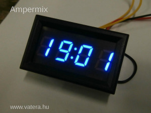Digitális LED kijelzős óra-dátum kék kijelzővel előlapba besüllyeszthető kivitel << lejárt 7494876 60 fotója