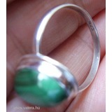 925 ezüst gyűrű malachit kővel 19,7/61,9 mm << lejárt 569969
