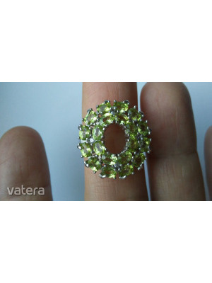 Peridot köves 925 finomságú ezüst gyűrű << lejárt 864885