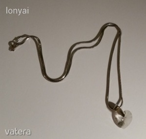 925-ös finomságú ezüst lánc szív medállal 50 cm-es << lejárt 7135157 73 fotója