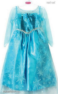 Jégvarázs Frozen Elza farsangi jelmez báli ruha uszállyal Elsa XL - es méret << lejárt 4094450 18 fotója