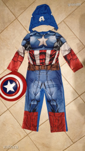 Amerika Kapitány Marvel izmosított fiú jelmez 5-6 éves összes kiegészítővel << lejárt 9781758 13 fotója