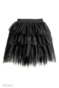 H&M gyönyörű hosszú, fodros, címkés új, fekete tüll szoknya, rengeteg puha tüllel, 140 << lejárt 2990595 71 fotója