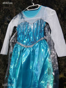 Nagyon szép Jégvarázs , Elsa ruha jelmez M méret 4-5 éves korig ! << lejárt 6100547 79 fotója