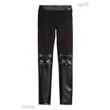 H&M cicás-strasszos fekete leggings 170-es << lejárt 909158 kép