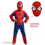 Piros pókember jelmez spiderman farsangi jelmez ruha eladó új azonnal postázom M-es AJÁNDÉK MASZK << lejárt 871105