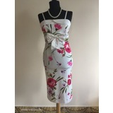 Rinascimento olasz minőségi márkás fehér nyári női ruha rózsákkal 98 % pamut 36 << lejárt 853809