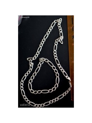 Férfi ezüst nyaklánc és karlánc 50 és 20 cm hosszúak, 925 Ag, összesen 31,8 gr << lejárt 22495