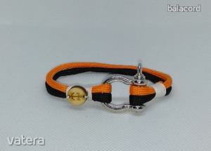 Balacord - vitorlás karkötő rozsdamentes seklivel - narancs-fekete << lejárt 2701776 0 fotója