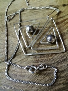 Modernista ezüst medál ezüst lánccal << lejárt 1546621 27 fotója
