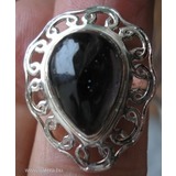 .925 ezüst gyűrű sötét iolit drágakőcel 17,5/55 mm << lejárt 201249