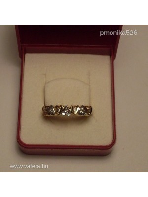 Női arany gyűrű 18 karátos 7 brill kővel 5,33g << lejárt 535913