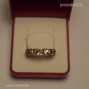 Női arany gyűrű 18 karátos 7 brill kővel 5,33g << lejárt 1061763 14 fotója