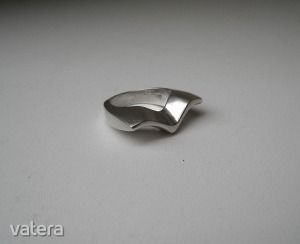 Madárszárny formájú tömör ezüst gyűrű, designer darab << lejárt 622400 12 fotója