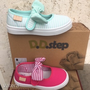 Csodás lányka D.D.step vászoncipő 27,28,29,30,31 új modell!!pink masnis << lejárt 5241383 68 fotója
