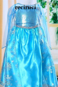 Jégvarázs Frozen Elza farsangi jelmez báli ruha uszállyal Elsa M - es méret << lejárt 6397229 69 fotója