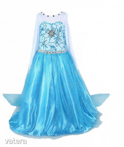 Elsa, Jégvarázs jelmez ruha XL + ajándék korona, hajfonat, pálca kiegészítő KÉSZLETEN! << lejárt 3532859 16 fotója