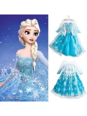 Frozen jégvarázs Elsa farsangi ruha, jelmez 110-116 Új, címkés azonnal AJÁNDÉK KORONA << lejárt 750033