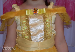 Disney Belle hercegnő jelmez koronával és jogarral KÉSZLETEN! M 122-128 << lejárt 9203183 54 fotója