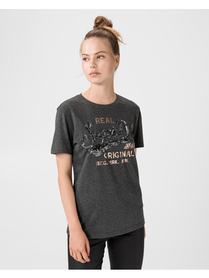 SuperDry Script Sequin Póló Szürke