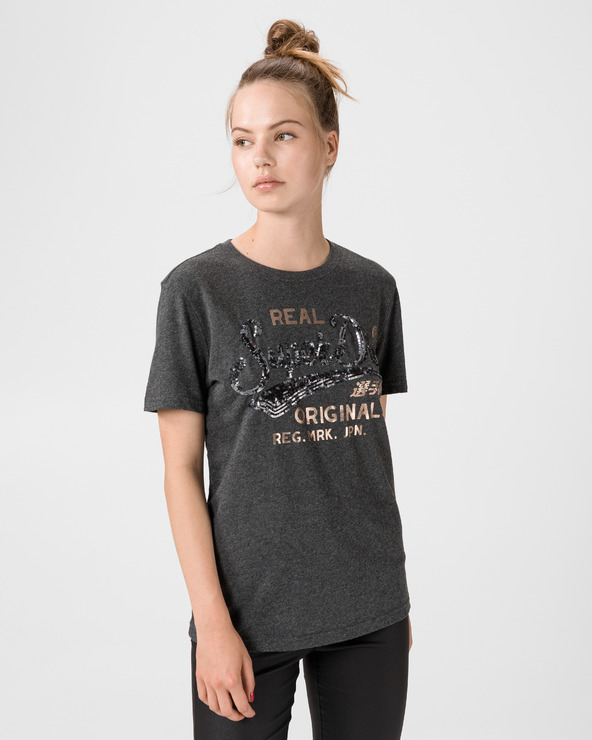 SuperDry Script Sequin Póló Szürke << lejárt 3004517 90 << lejárt 3739682 88 fotója