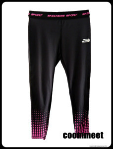 Skechers fekete-pink, elasztikus futónadrág, leggings (L) << lejárt 6210713 86 fotója