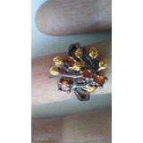 Narancs zafír köves 925 finomságú ezüst gyűrű << lejárt 240937