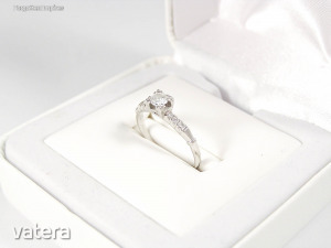 Gyönyörű Platina Gyűrű Brill Gyémántokkal 0.30 Ct! << lejárt 8595753 42 fotója