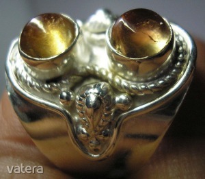 925 ezüst gyűrű vörös turmalinokkal 18/56,5 mm << lejárt 4722128 43 fotója