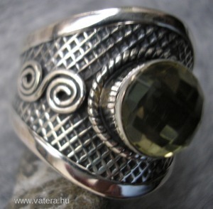 925 ezüst gyűrű citrinnel 18,5,/58 mm << lejárt 4902406 4 fotója