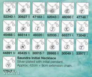 ÚJ Avon Saundra női nyaklánc ezüstözött - G betű << lejárt 3615086 2 fotója