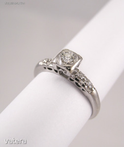 14K Fehérarany Brill Gyémánt köves Gyűrű << lejárt 8296553 12 fotója