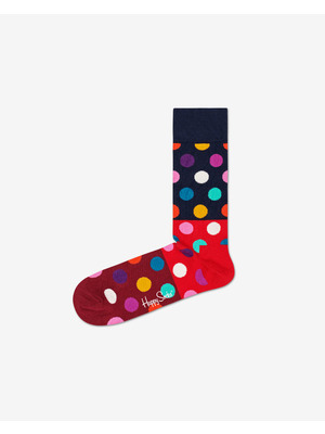 Happy Socks Big Dot Zokni Piros Többszínű << lejárt 229221