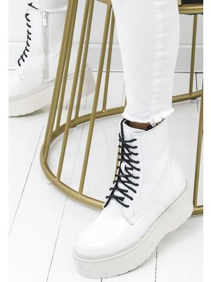 Yvoir fehér női platform cipő