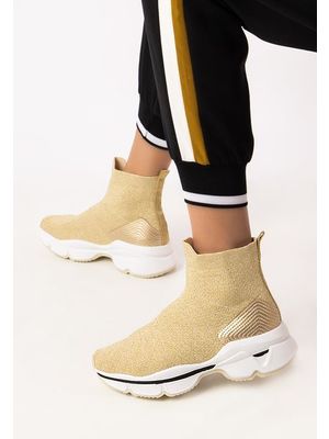 High-top nivelles aranyszínü női sneakers << lejárt 836192