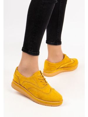 Oxford castelo i sárga női cipő