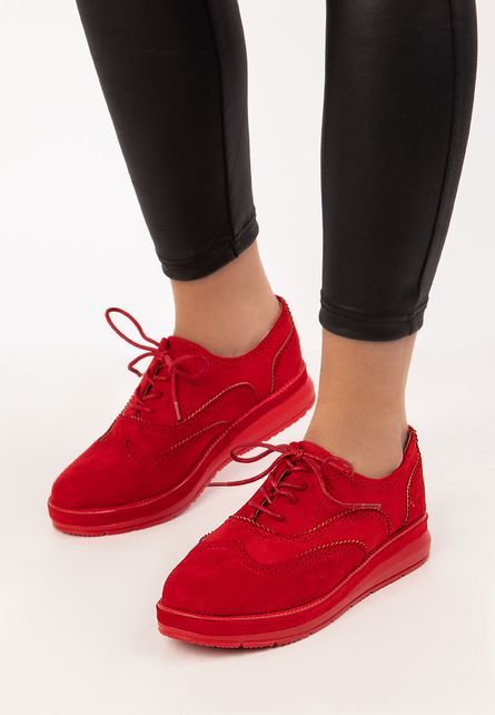 Oxford castelo piros női cipő fotója