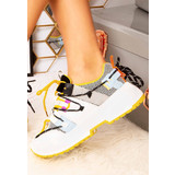 Bright i sárga telitalpú sneakers << lejárt 593104
