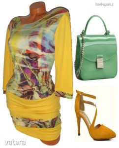 Designer sárga csini tavaszi női ruha L/XL (haszn.) << lejárt 9792162 87 fotója