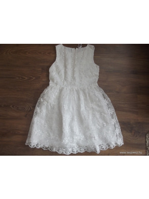Next szép hófehér csipkés ruha 12 év 152-es << lejárt 411608