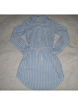 Gyönyörű divatos újszerű ing ruha tunika megkötővel 134-140 << lejárt 511874