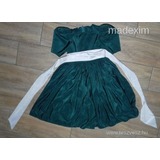 csodaszép sötétzöld alkalmi ruha koszorúslány ruha Fiona hercegnő erdőtündér jelmez E12 2054 << lejárt 566836