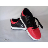 SIDEWALKSPORTS gyerek piros-fekete új,kétkerekű gurulós,görgős sportcipő 32 << lejárt 211277